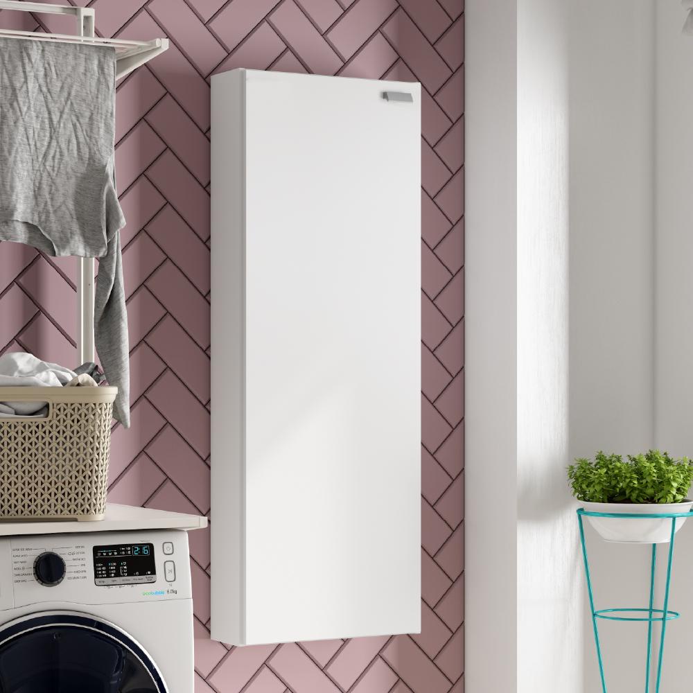 Armário Lavanderia Utilitário 1 Porta Branco Carraro - Home & Living