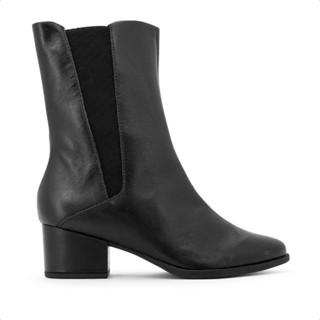 Bota Usaflex Salto Bloco Elástico Zíper Feminina Original com Nota Fiscal e Garantia
