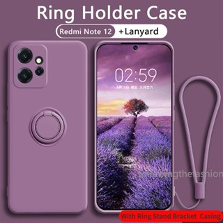 Para Xiaomi Redmi Note 12 4G Note12 Pro 12Pro Plus 4G 5G Candy Soft Silicone Velvet Caixa De Telefone De Macio Capa Traseira Magnética À Prova De Choque Suporte De Corrente Proteção Anti Impacto Capinha Phone Case
