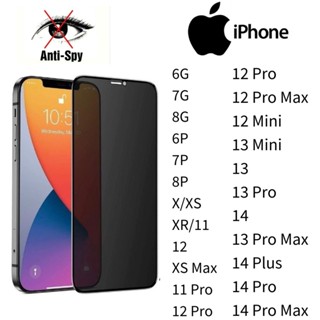 Película De Vidro 3D Privacidade Anti Spy Para IPhone 6 7 8 Xs Xr 11 12 13 14Pro Max Pelicula Anti Shock