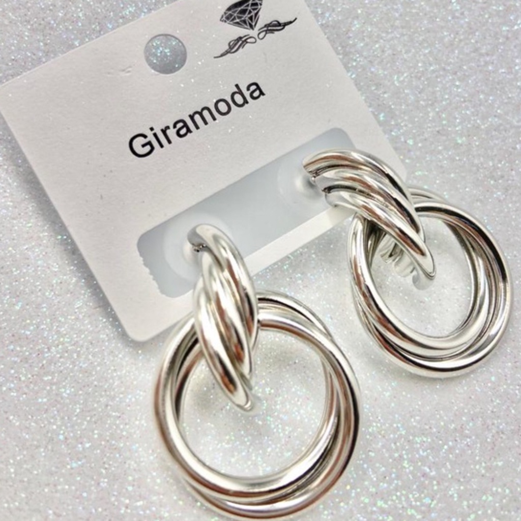 Brincos Femininos Metal Brinco Efeitos Acessórios de Bijuterias da Moda — imagem 2 de 2