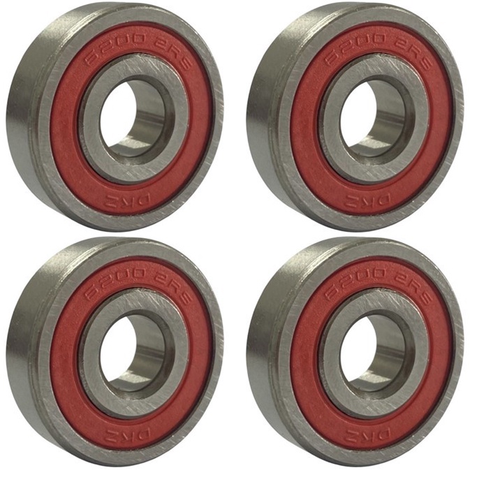 Jogo 4 Rolamentos Aço Blindado Selado 6200 RS 30x10x9mm Cubo Roletado em Oferta na Shopee