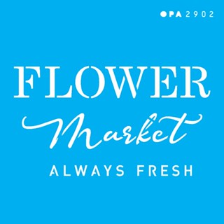 Stencil Farmhouse Flower Market 10x10 Opa 2902