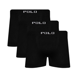 Kit 3 Cueca Box Boxer de Microfibra Polo Star Preto Masculina em Oferta na Shopee