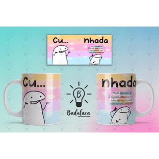 Caneca Branca Divertida Engraçada Flork Cunhado - Cunhada