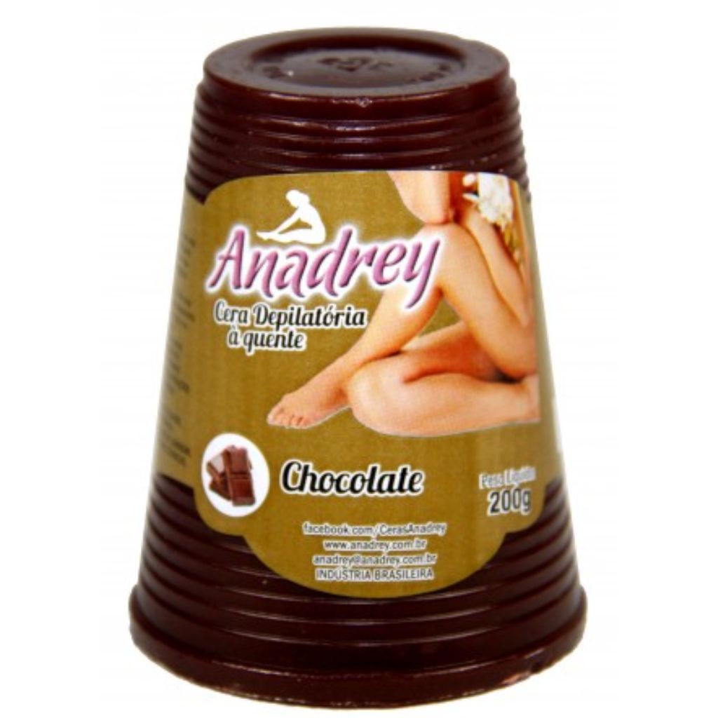 Cera Quente Chocolate Preto 200g Anadrey
