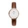Relógio Feminino Couro Dourado Bronx Rosé Gold 32mm