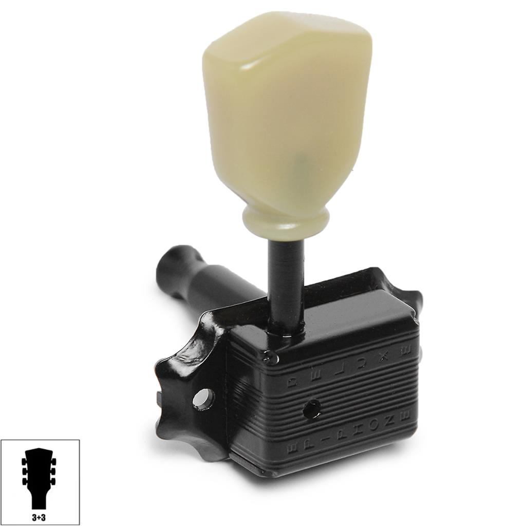 Jogo De Tarraxas Tulipa Para Guitarra Violao 3x3 EpiPhone Deluxe Preta