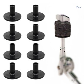 Conjunto De Ervilha 8 Peças Manga Plástica Longa Cymbal Com Base Flange Para Tambor