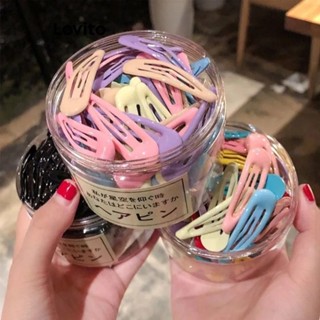 Lovito Conjuntos de Grampos de Cabelo de Cores Dopamina Bonitos de Cores Sólidas para Mulheres L60AD081 (Multi-Cor)