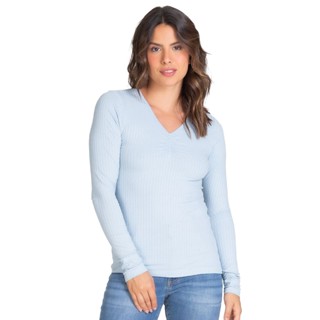Blusa Feminina Canelada Select Azul