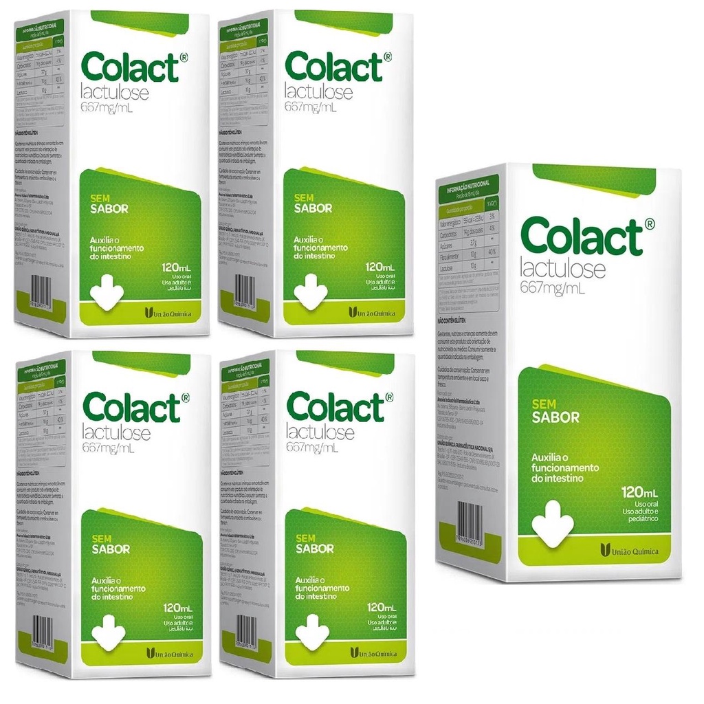Kit Colact Com 5 Unidades Sem Sabor 120ml Cada em Oferta na Shopee