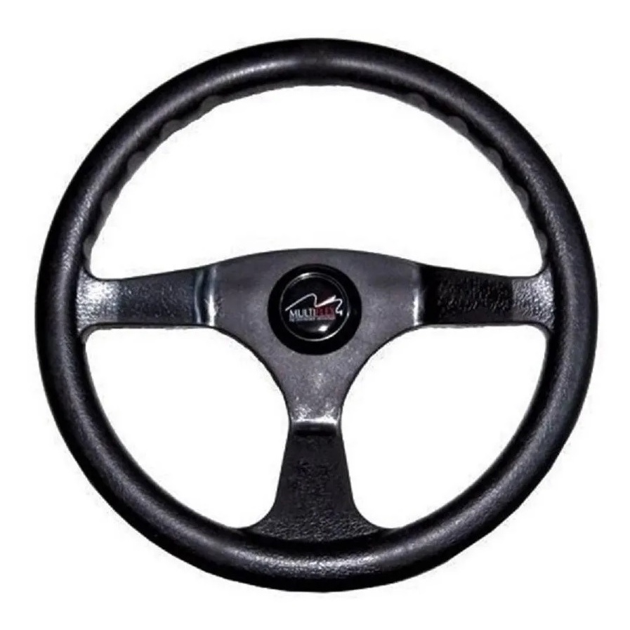 Volante Náutico Preto 34cm Multiflex Barco Bass Boat Lancha
