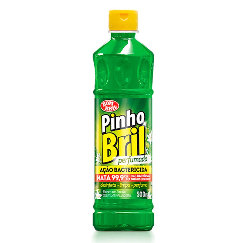 Desinfetante Pinho Bril flores de limão 500ml Bombril - Home & Living