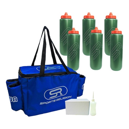 Bolsa Térmica Profissional + 6 Squeezes 1l Bico Automático em Oferta na Shopee
