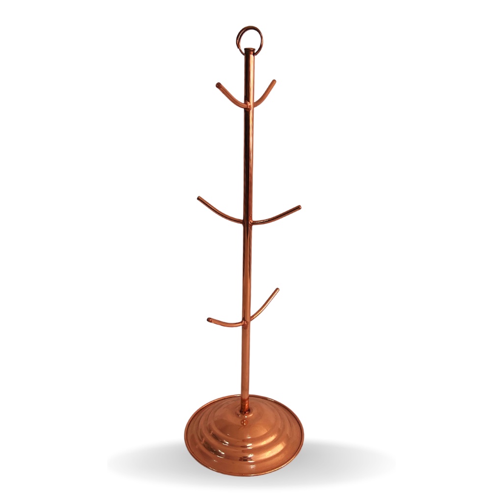 Suporte Expositor de Canecas em Cobre - Vertical