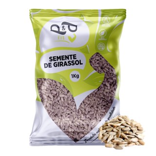 Semente de Girassol Sem Casca Crua 1Kg - P&P