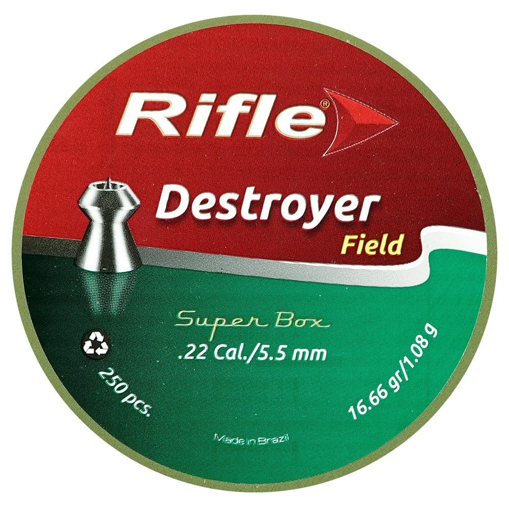 Chumbinho Rifle Destroyer Field 16.66gr 250un. Calibre 5.5mm em Oferta na Shopee