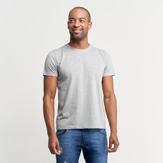 Camiseta Masculina Cinza Lisa