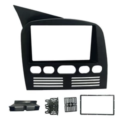 Moldura 2 Din Fiat Palio, Siena, Strada, Weekend G1 - 1996 à 2003 - Preto - Fiamon