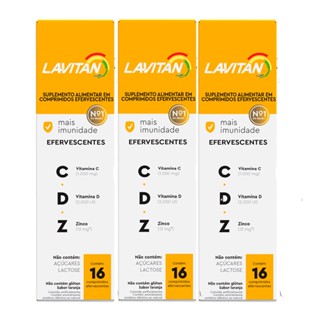 Lavitan Imunidade CDZ Efervescente Com 3 Caixas