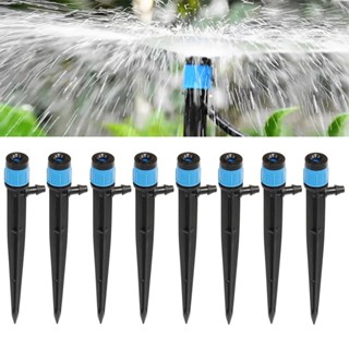 Aspersores Ajustáveis De Rotação 360 Graus/De Irrigação De Jardim Com Gotejador De Atomização Tipo Estaca/Plug-in/Micro De 4/7 1/4