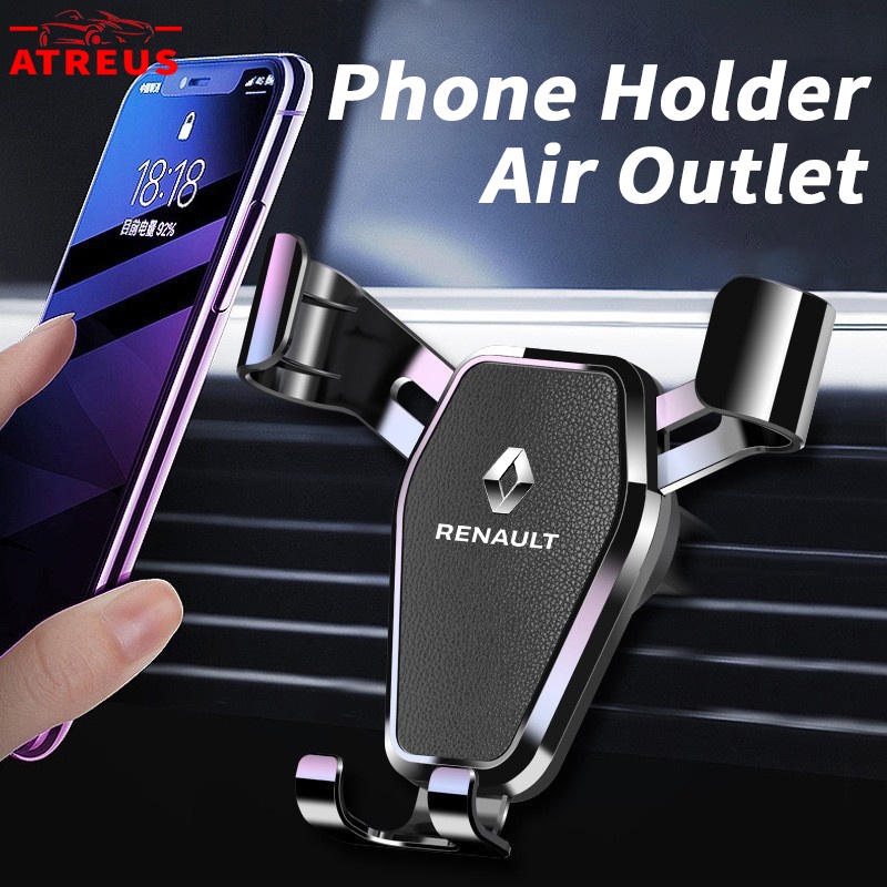Suporte Para Telefone Com Ventilação De Ar Carro Renault Smartphone Por Gravidade De 4.7-7 Polegadas Clio Fluence Duster