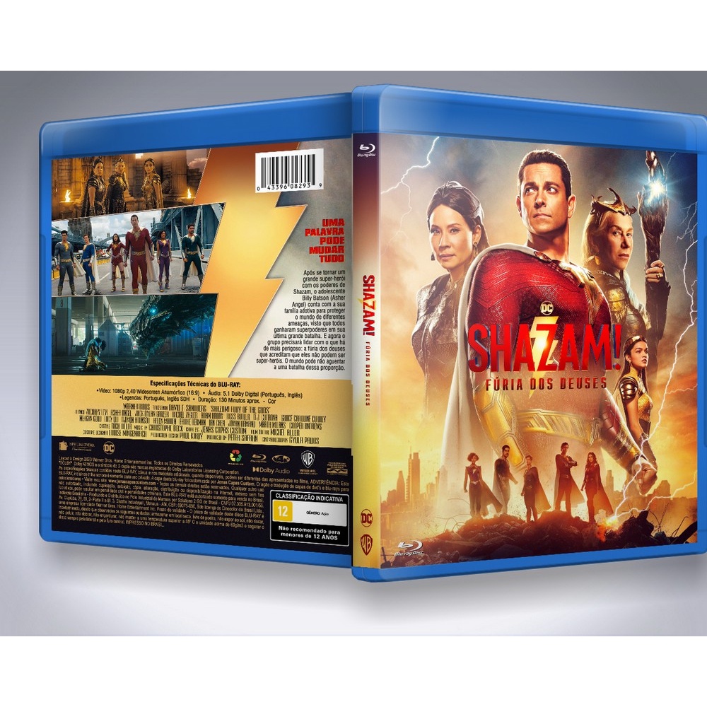 Blu-ray: Shazam - Fúria  Dos Deuses DUB/LEG [PERSONALIZADO]
