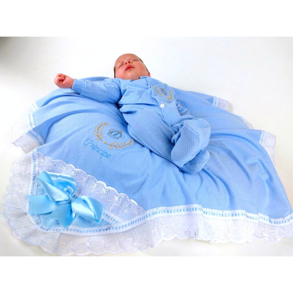 Saída de Maternidade 5 Peças para Bebê Recém Nascido Infantil