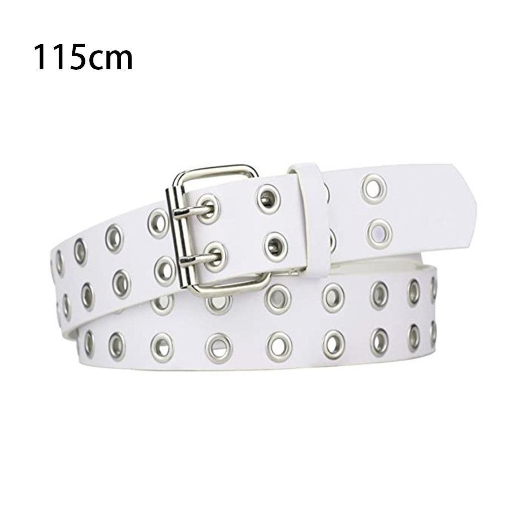 1/2/3 Cintura Jeans Feminina De Aparência Pura Com Fivela Dupla Cinto Ligado Ou Fora Do Punk Para Alfinete