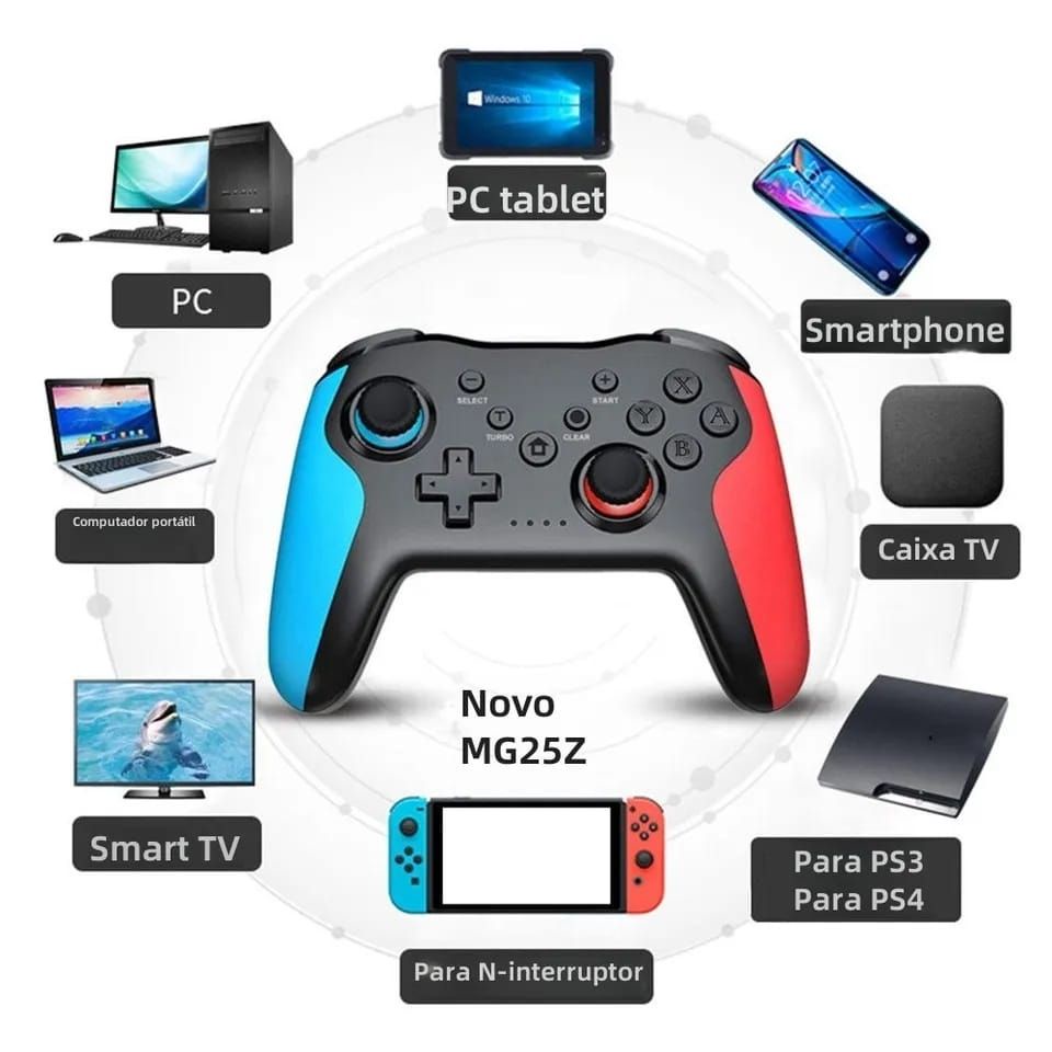 Controle Joystick Nintendo Switch/ Switch pro PC PS3/4 los