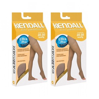 Kit com 2 Meias-Calças sem Ponteira Alta Compressão 20-30 mmHg Kendall