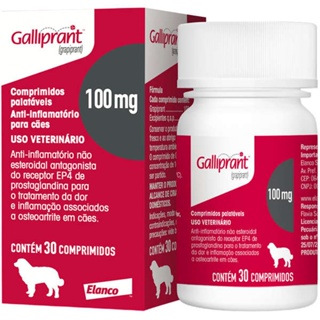 Galliprant 100 mg Elanco para Cães - 30 Comprimidos em Oferta na Shopee