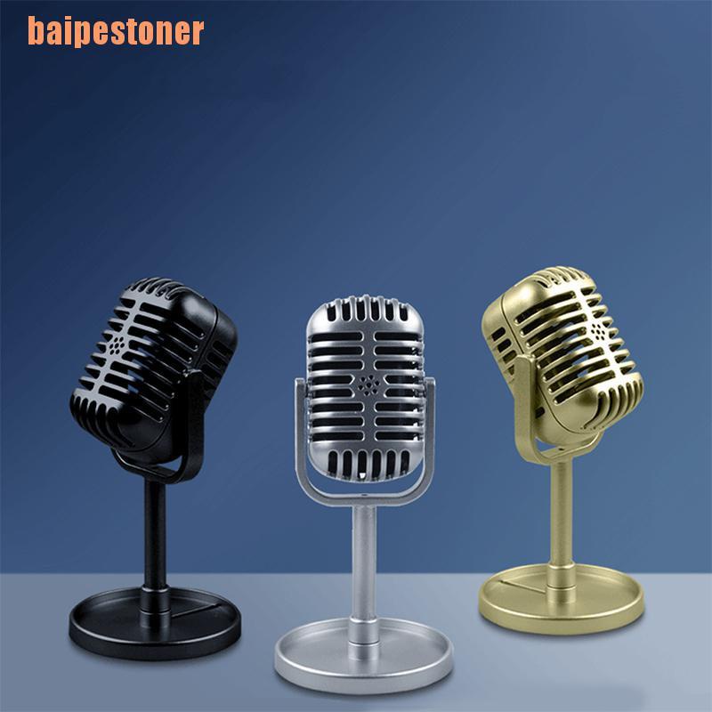 Microfone Baapestoner Dinâmico Estilo Clássico Retro Modelo Universal Retro