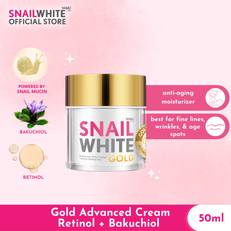 SNAILWHITE Gold Creme Avançado Com Retinol + Bakuchiol 50ml