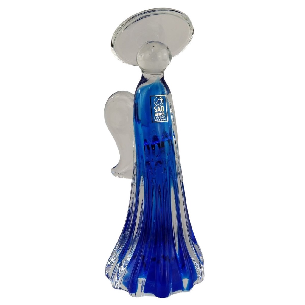 Anjo de Murano Pequeno - Cristais São Marcos - Cor Azul