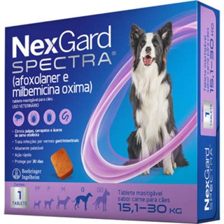 Antipulgas E Carrapatos Nexgard Spectra 15,1 A 30kg Original Lacrado Nex Gard em Oferta na Shopee