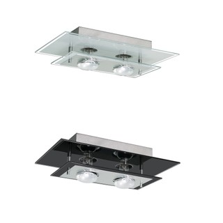Lustre Para Sala Quarto Cozinha para 02 Lampadas - Vidros Pretos ou Vidros Brancos