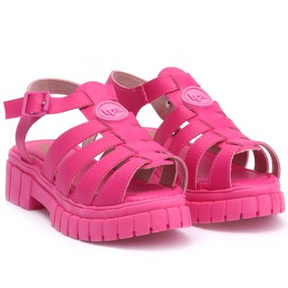 Sandália Fisherman Feminina Plataforma Tratorada WorldColors - Pink New em Oferta na Shopee