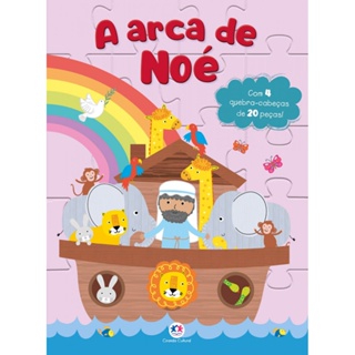 Livro Quebra-cabeça A arca de Noé em Oferta na Shopee