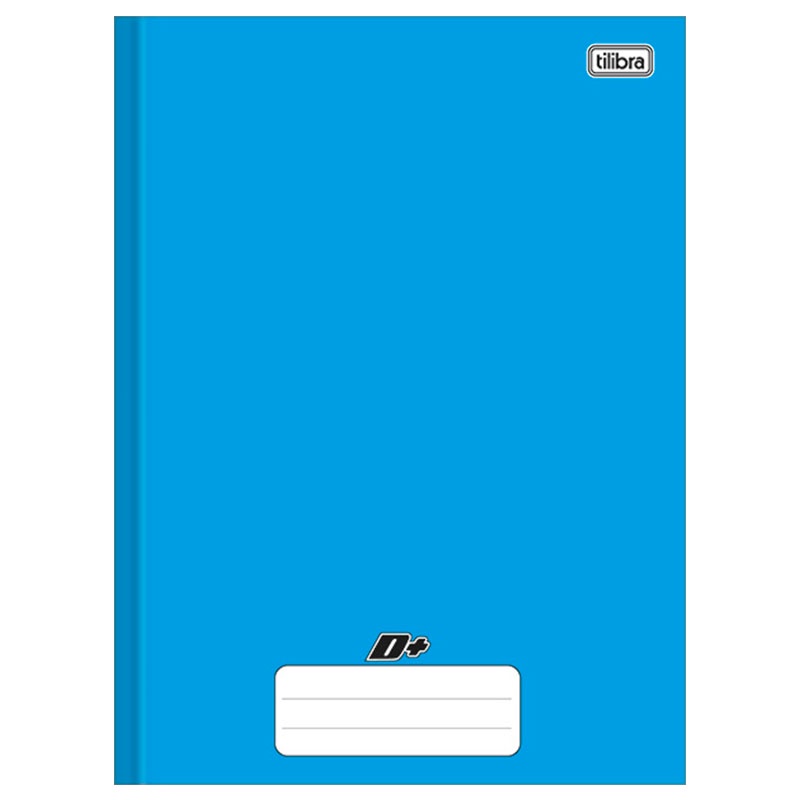 Caderno brochurão capa dura universitário 1X1 48 folhas D mais Azul Tilibra - Stationery