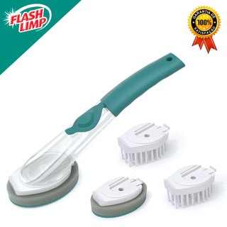 Kit Refil Escova Com Dispenser Para Detergente Esp7635 + Refil Esponja Esp7634  Flash Limp em Oferta na Shopee