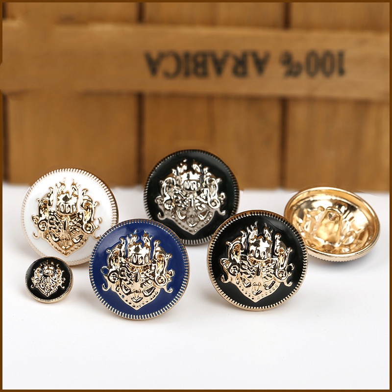 Botões de Costura à Mão de 10 peças de Metal Vintage Redondo Estilo Britânico Blazer Shirt Cuffs em Oferta na Shopee