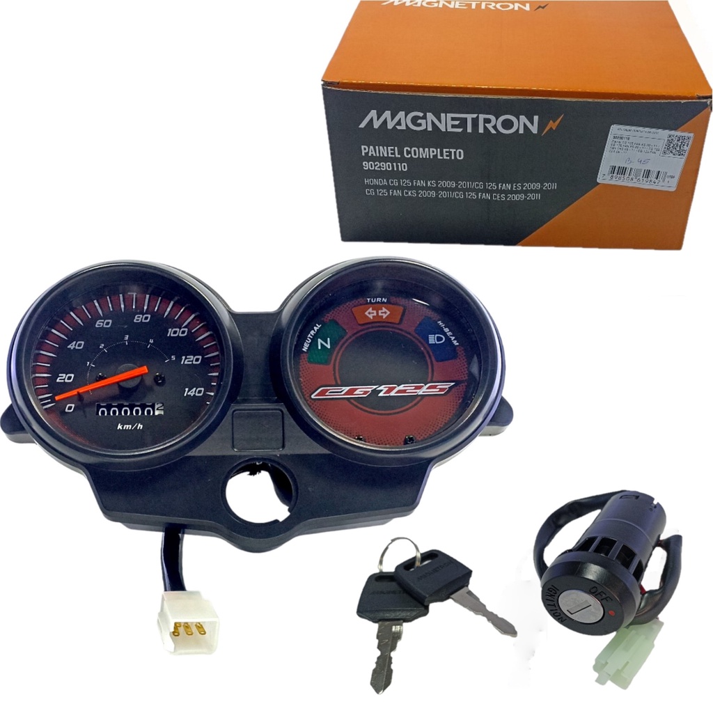 Kit Painel e Chave Ignição Cg 125 Fan 2009 2010 2011 2012 2013