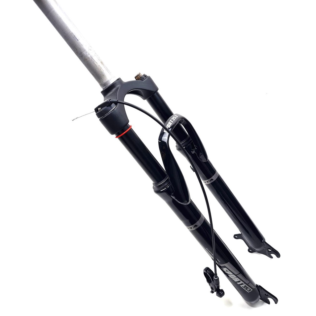Suspensao 29 GTA/Paco Em Aço Espiga Reta Curso 100mm Trava no Guidão