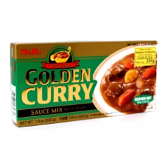 Tablete Curry Chukara Média Picância S&B Golden Kare 220g