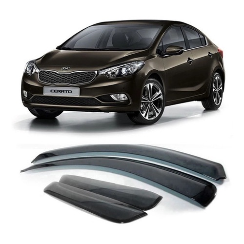 Calha de Chuva Defletor Kia Cerato 2014 a 2022 4 Portas Ecoflex