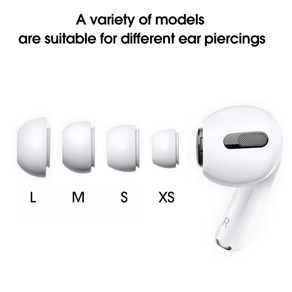Dicas Para Fones De Ouvido Apple Airpods Pro Plugue/1Pairs De Silicone Macio Earbuds Bluetooth Substituição Do Borracha Pontas Acessórios — imagem 2 de 2