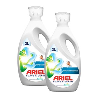 Kit 2 Sabão Líquido Ariel Suave e Gentil 2L