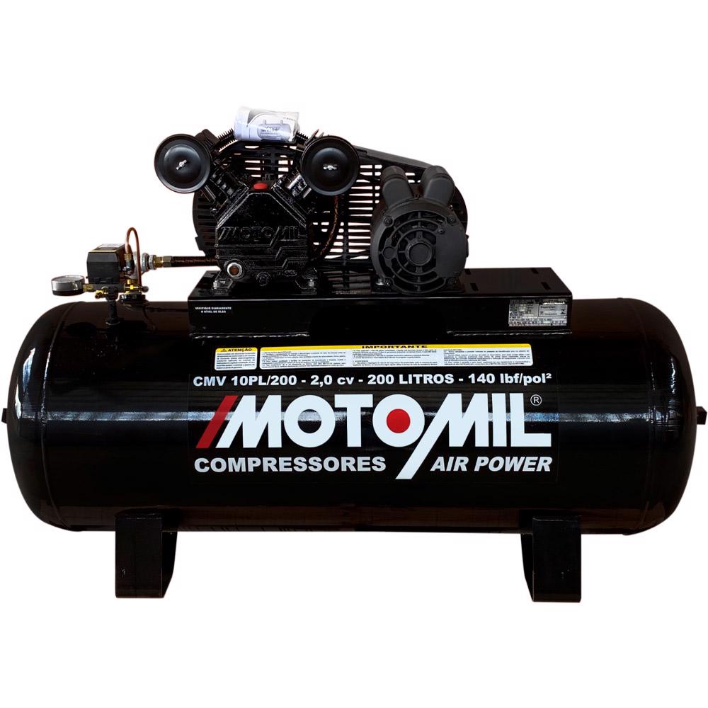 Compressor De Ar 10 Pés 2hp 200 Litros Cmv Mono Air Power 42276.0 MOTOMIL em Oferta na Shopee